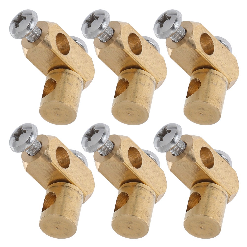 6Pcs Brass Bathroom Sink Lift Rod Joint Durable Universal Pop Up Drain Assembly