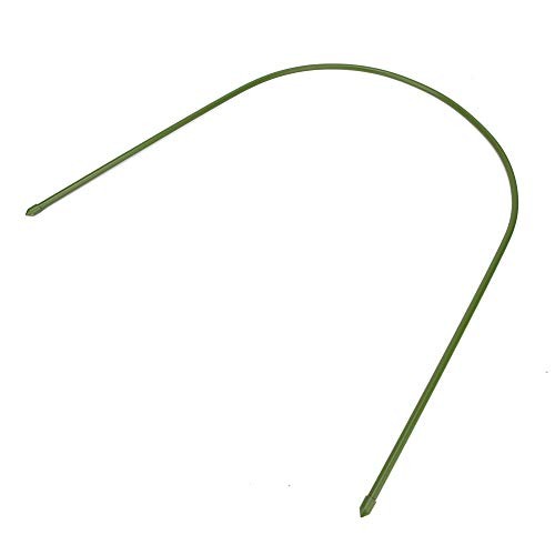 Pack of 6 Plastic Coated Steel Pipe Greenhouse Hoop Arch Shape Support Frame