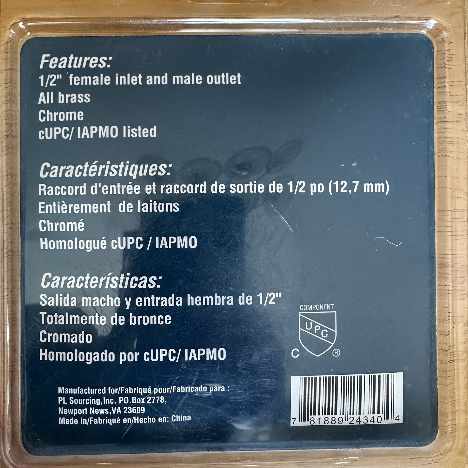 Chrome Wall Mounted Supply Elbow For 1/2” Hand Shower Hose PROFLO PFSAWE01CP NEW