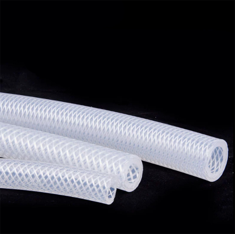 Silicone Tube Hose Pipe Clear Braided Tube Reinforced Water Liquid Oil 4mm-50mm