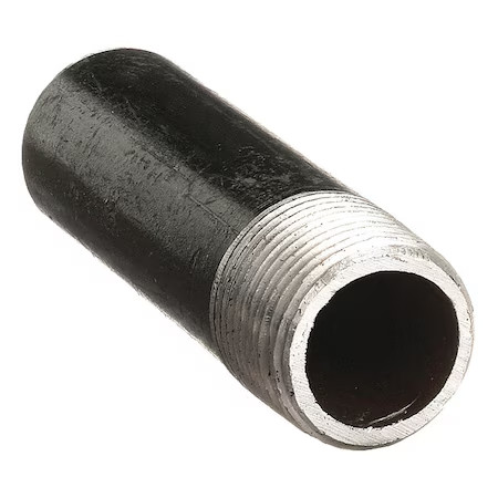 Zoro Select 793N68 Pipe Nipple, Steel, 4 In, Npt , 10 In, 793N68