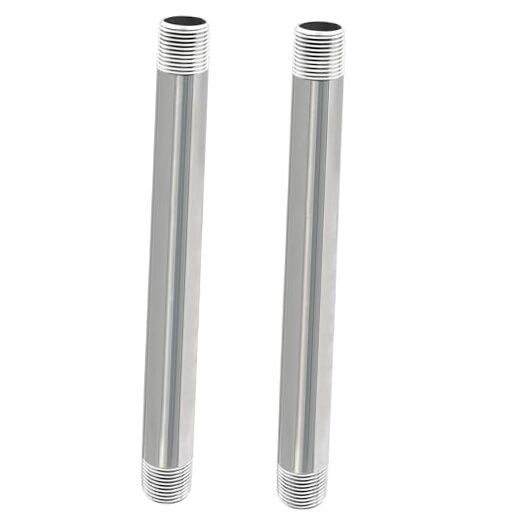 Stainless Steel Pipe, 304 Pipe Nipple Fits Standard 3/4 Inch 3/4″ x 10″
