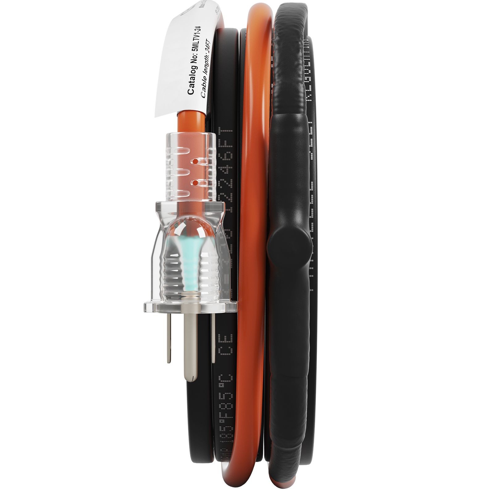 Pipe Heating Cable 24ft 5W/ ft Freeze Protection for PVC Metal Plastic Pipes