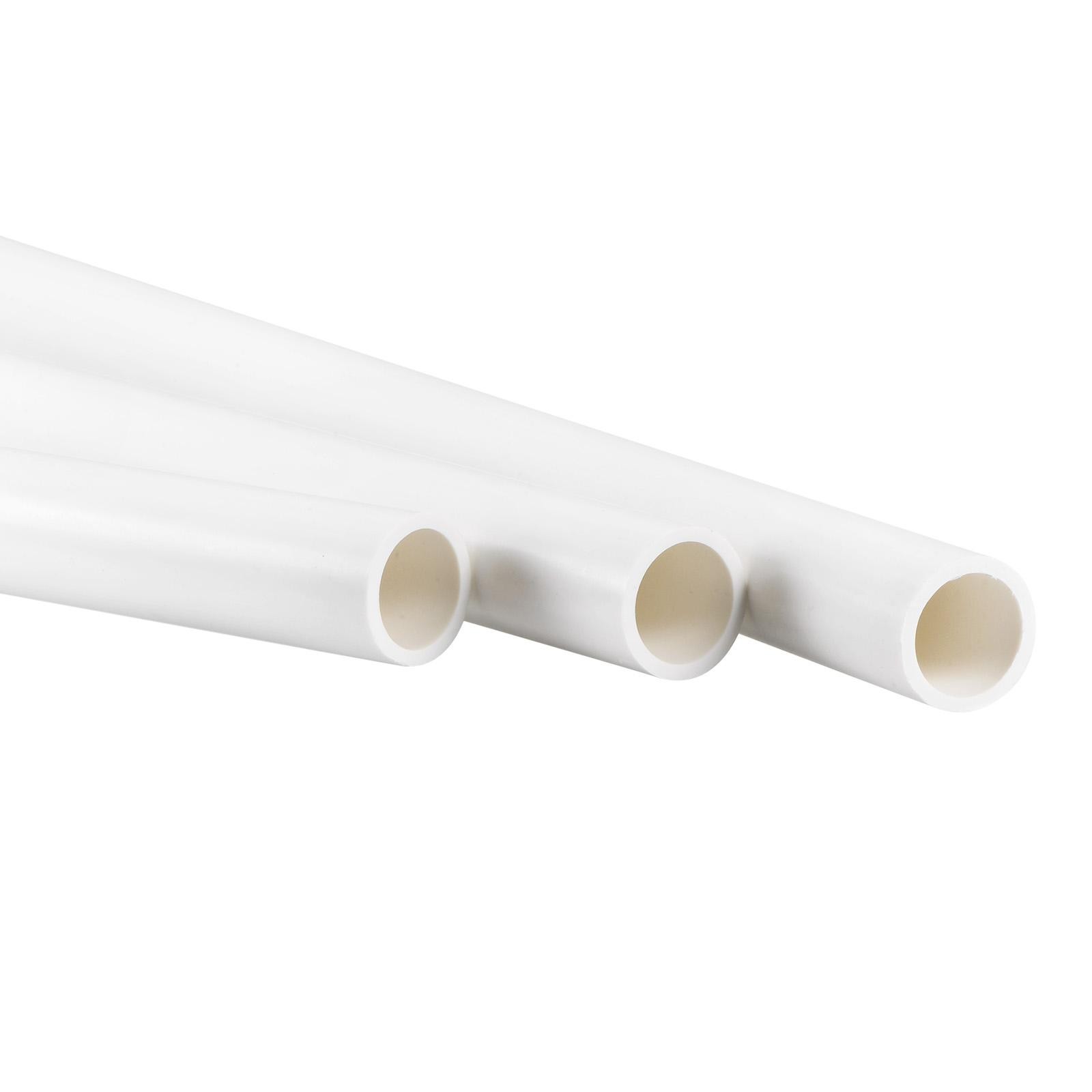 3 Pack PVC Hard Tubing White for Water Hose 16mm ID 20mm OD Length 0.5m