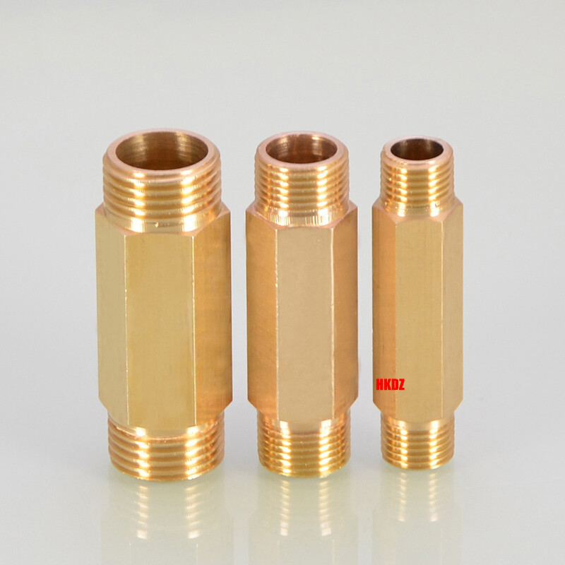 1/8″ 1/4″~1/2″ Brass Male Pipe Fittings BSP Thread Extension Connectors Adapter