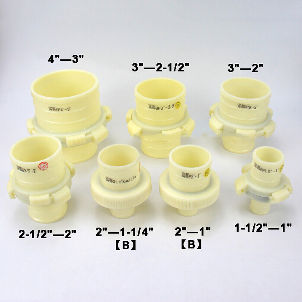 Plastic Hose Quick Connector Adapter With Clamp Snap Garden Hose Pipe Fitting