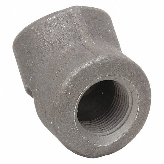 Various Sizes of 45 Degree Elbow Female NPT Threaded Forged Steel Class 3000 USA
