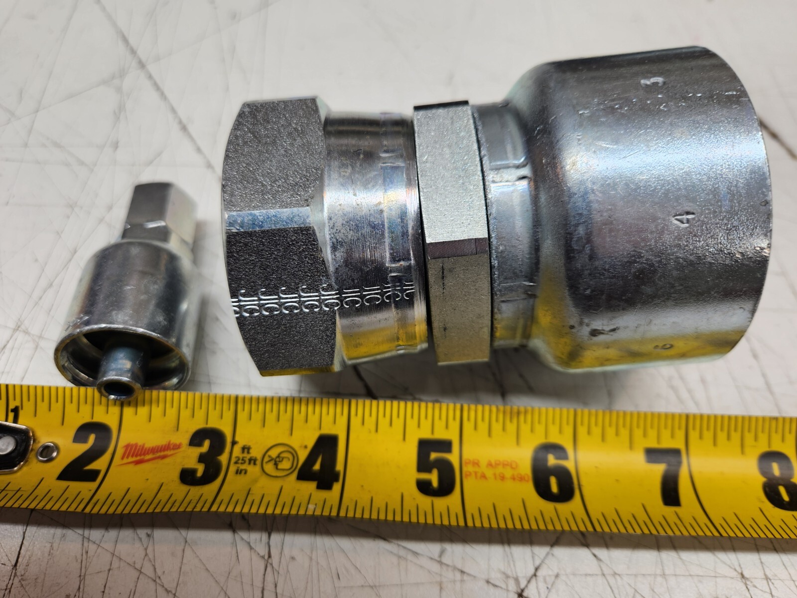 Various Sizes of Parker 10643 Straight Hydraulic Hose Crimp x Female JIC Fitting