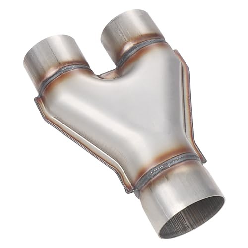 Stainless Steel Y Pipe 3 Inch ID Single to 2.5 Inch ID Dual Stamped Exhaust