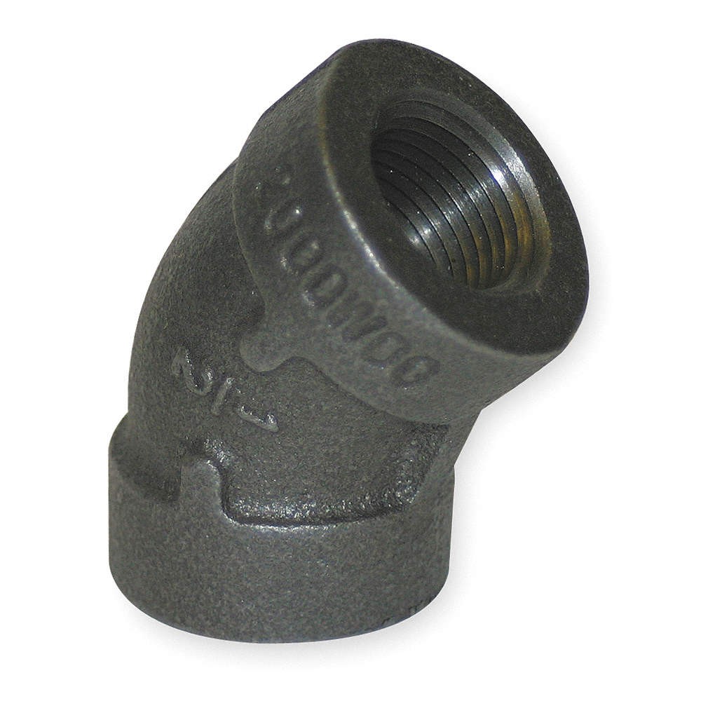 GRAINGER APPROVED 5P472 45 Elbow, Malleable Iron, 1 1/4 in 5P472