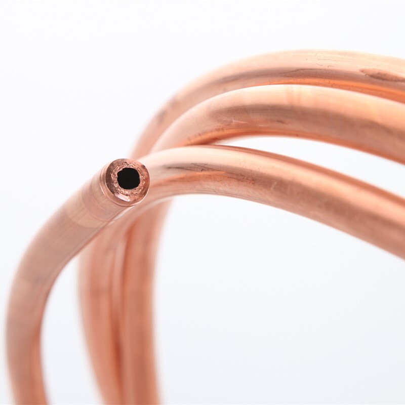 Flexible HVAC Copper Tubing Coil Refrigeration Tubes Hollow Pipes Ø 1.6mm – 25mm