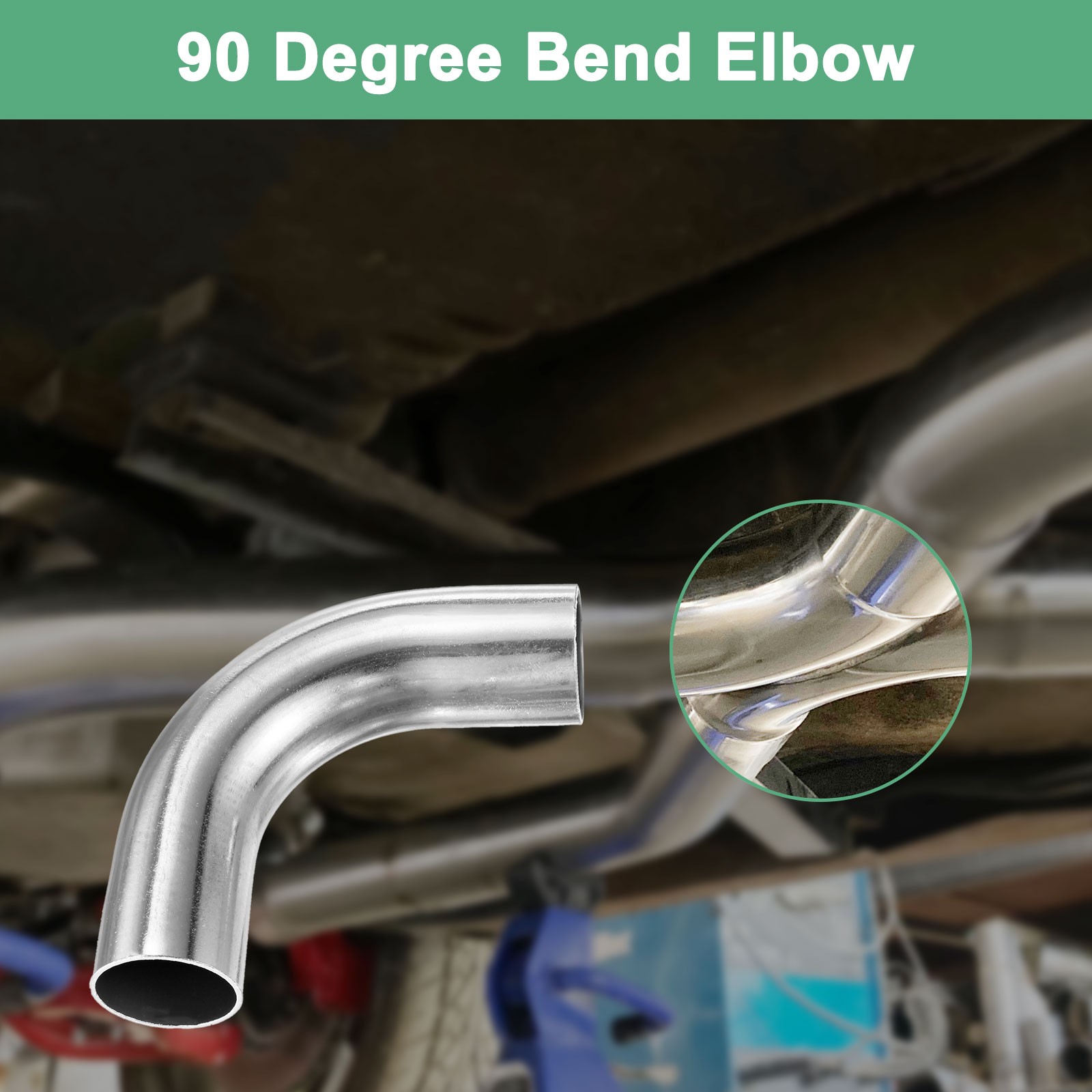 OD 1.3 Inch 90 Degree Mandrel Bend Elbow, Thicken 1.5 mm Height 100 mm