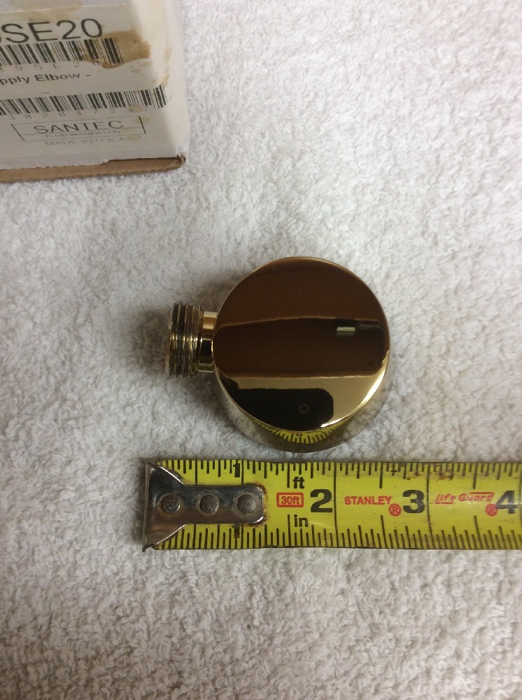 Santec 7089SE20 Supply elbow in 24 K gold Finish