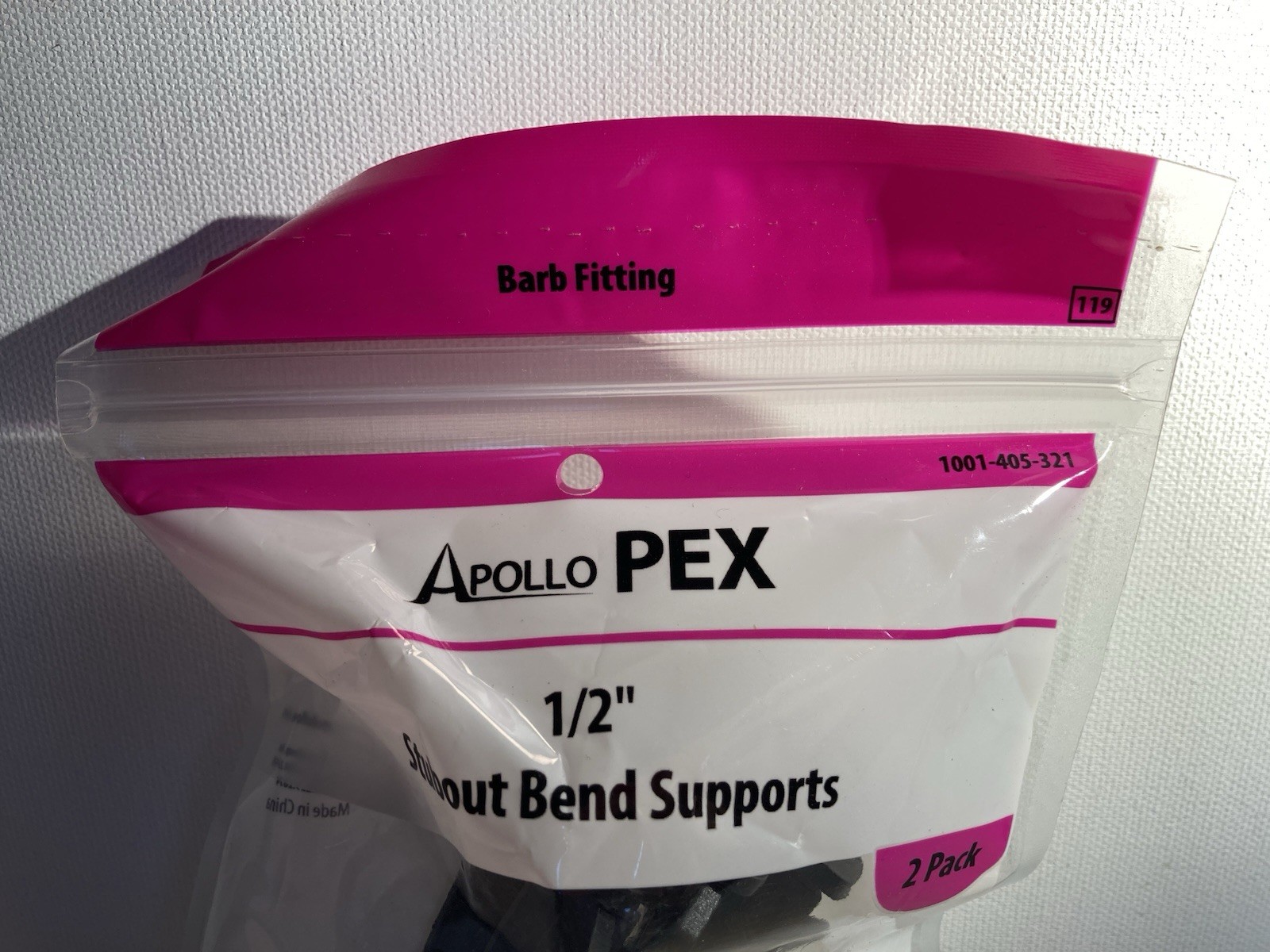 Apollo PEX 1/2”Stubout Bend Supports (2-Pack) Barb Fitting APXSOBEND2PK