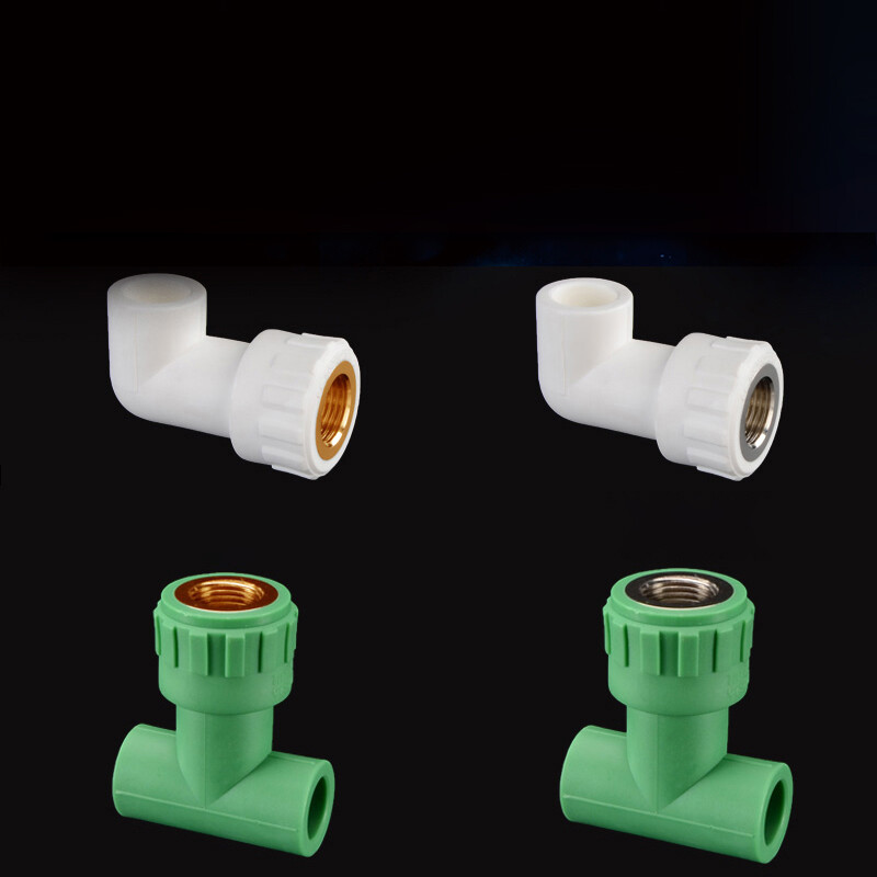 20mm 25mm PPR Tee/Elbow Pipe Coupling Connector Fitting Adapter White/Green