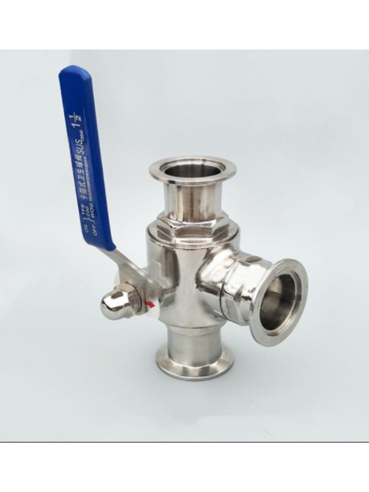KF16KF25KF40KF50 vacuum three-way ball valve vacuum three-wayT-shaped ball valve