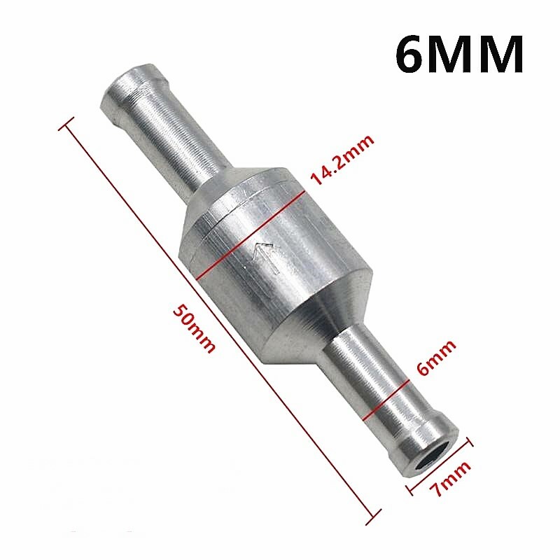 6mm 8mm 10mm 12mm Inline One Way Non Return Valves Fuel Air Water Pipe Tube Hose