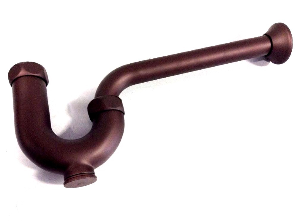 JADO 874.124.105 Traditional P-Trap Drain Pipe in Old Bronze 1-1/4″