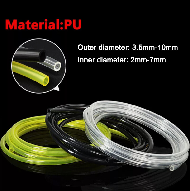 Polyurethane Gasoline Gas Pipeline Hose OD 3.5mm-10mm Inner Diameter 2mm-7mm