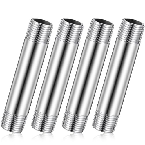Pcs 30Stainless Steel Pipe Fittings 1/2″ NPT x 1/2″ NPT Male 1/2″ X 1/2″ X 4″ 4