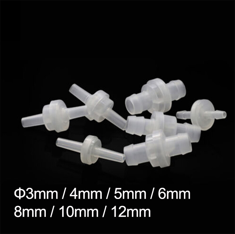 Plastic Non Return Valve One Way Check Valve Φ3mm-12mm Fuel Air Water Tube Hose