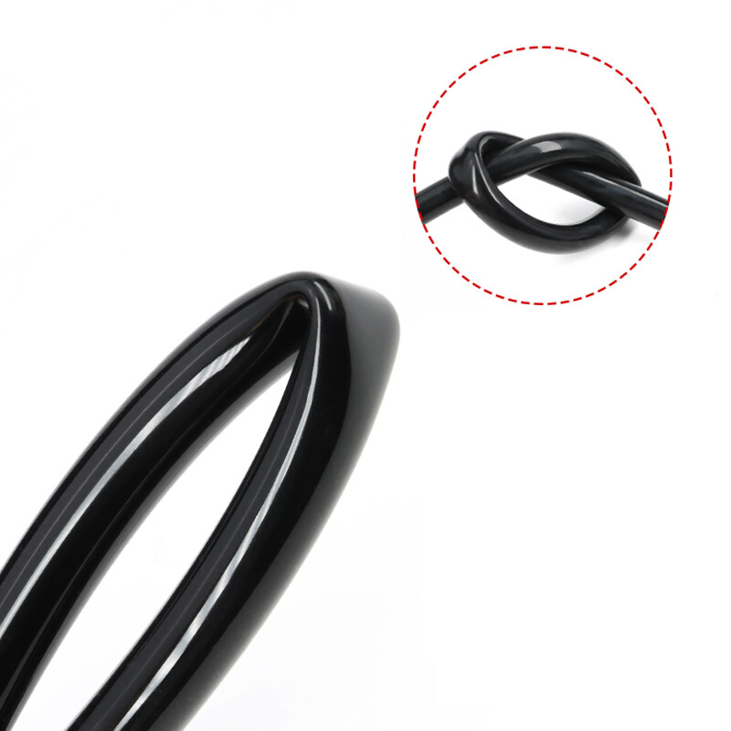 Black Silicone Tube Food Grade ID 2mm-25mm Soft Rubber Hose Pipe Flexible Tubing