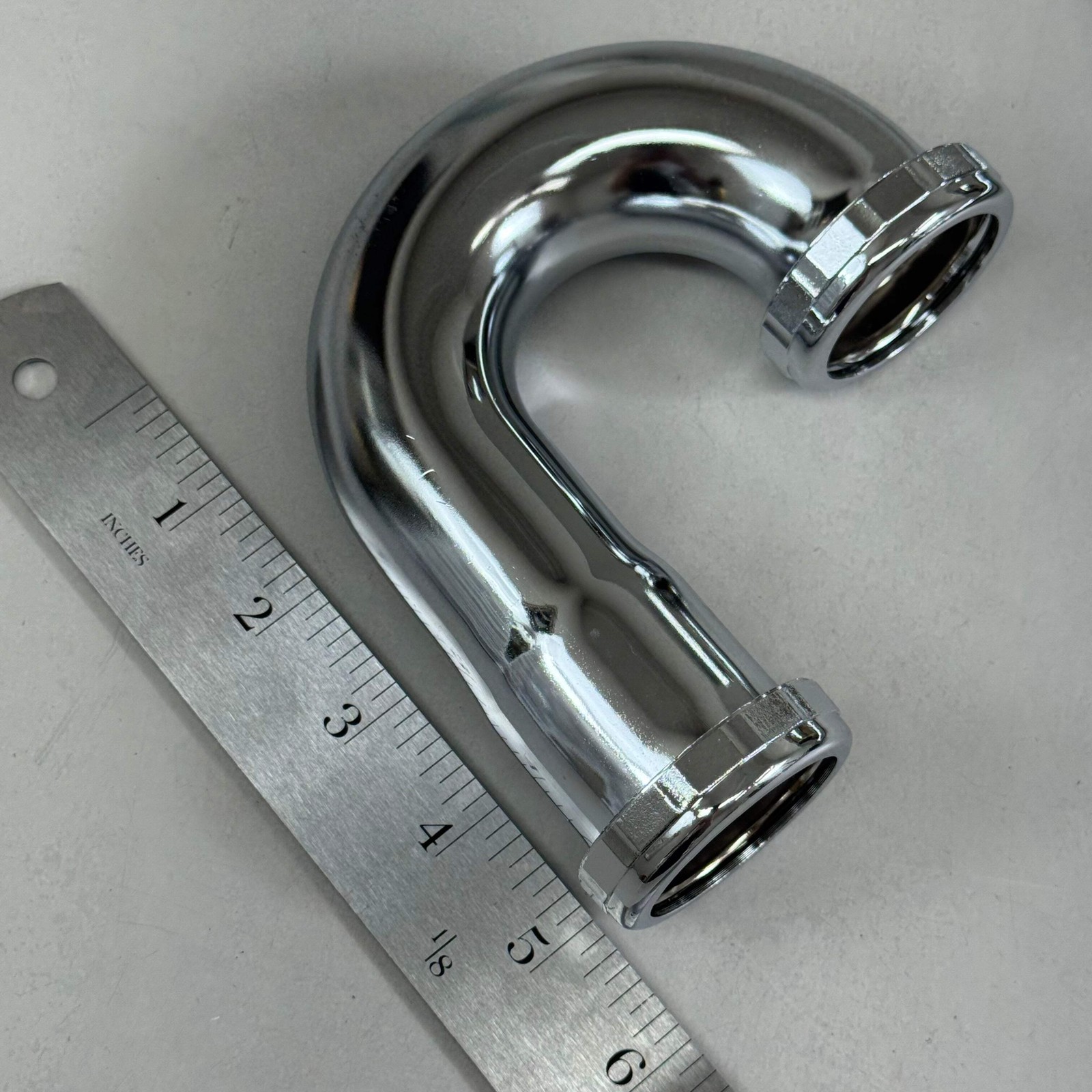 DEARBORN Chrome Plated Brass Tubular P-Trap 1-1/2″ Chrome 704-1 (New Other- (Dis