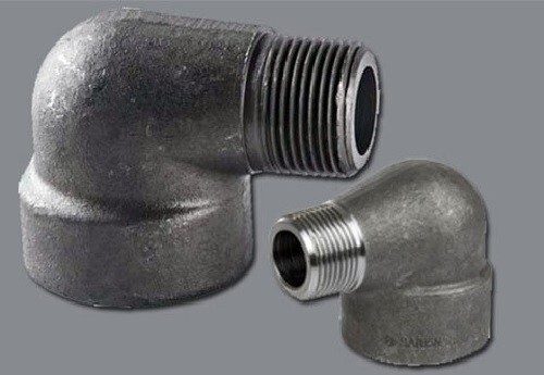 Various Sizes of 90 Degree Street Elbow M x F NPT Threaded Steel Class 3000 GAV