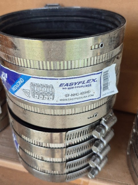 Easyflex No Hub bands, various sizes, free UPS shipping CONUS