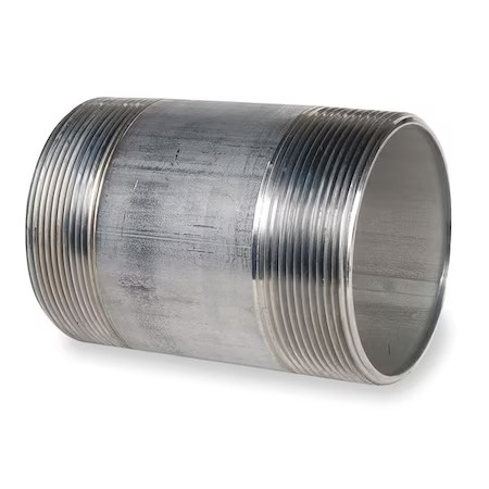 3″ Mnpt X 5″ Tbe Stainless Steel Pipe Nipple Sch 40, Thread Type: Npt, T6bnk06