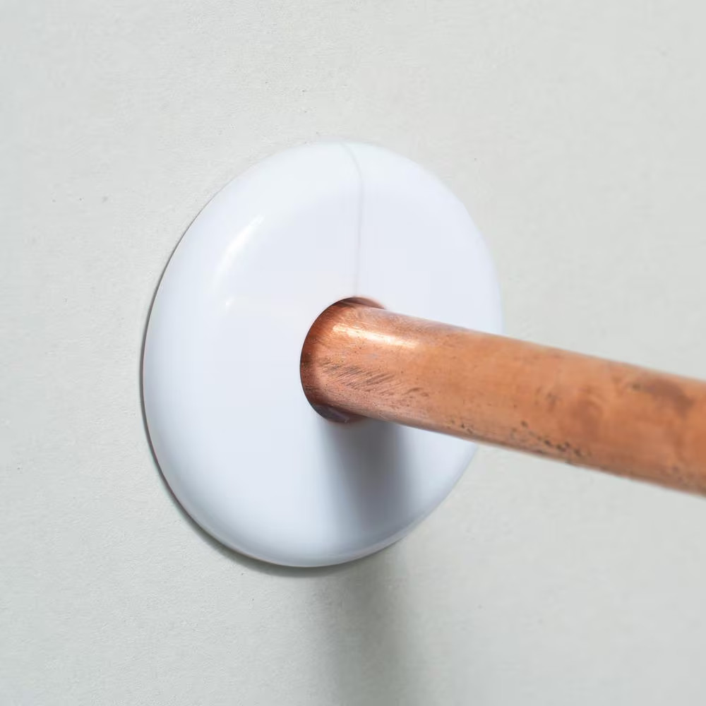 1/2 In. X 2.5 In. NOM CTS Plastic White Floor and Ceiling Plate (20-Pack)