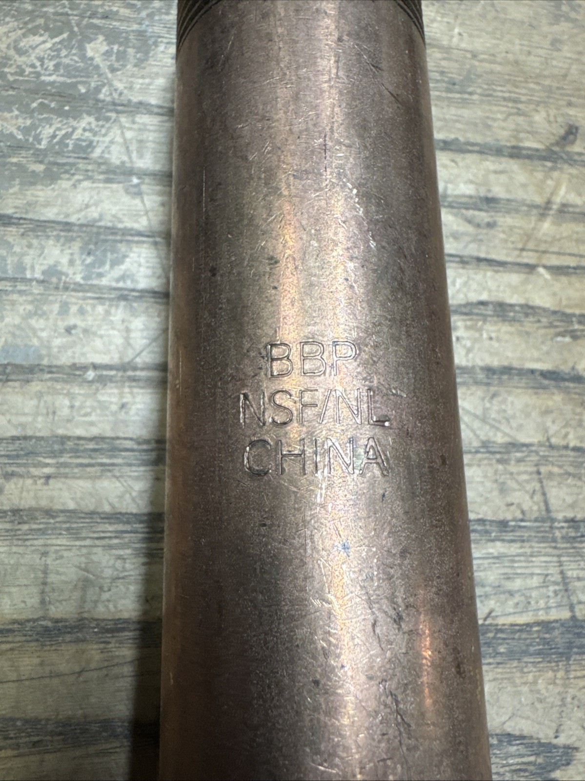 1-1/4″ Mnpt X 6″ Length TBE Red Brass Pipe Nipple NPT NSF NL 1J3972-D10