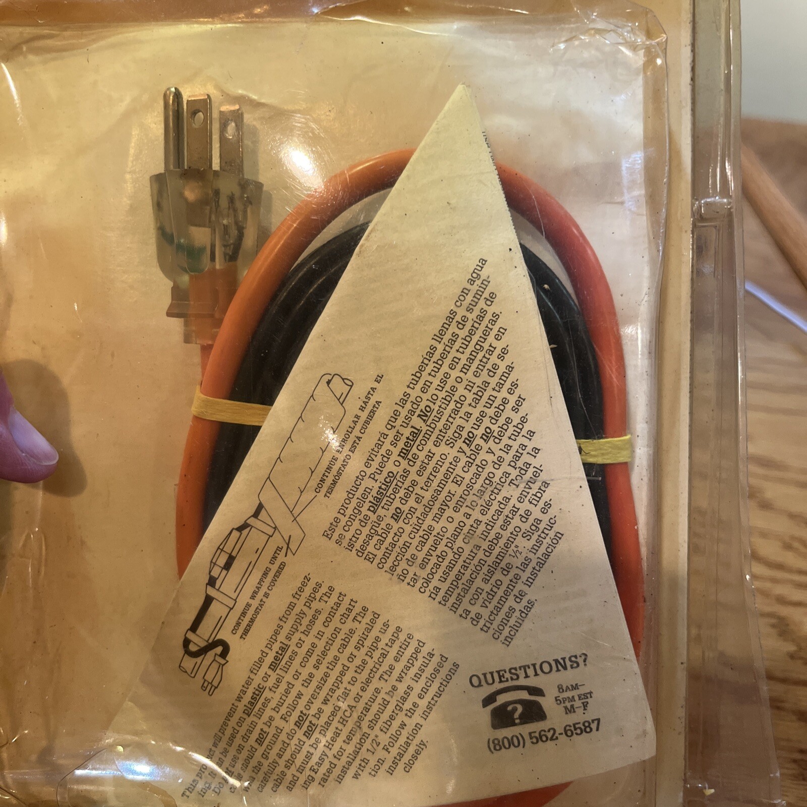 Frost King Electric Water Pipe Heat Cable 6Ft HC6