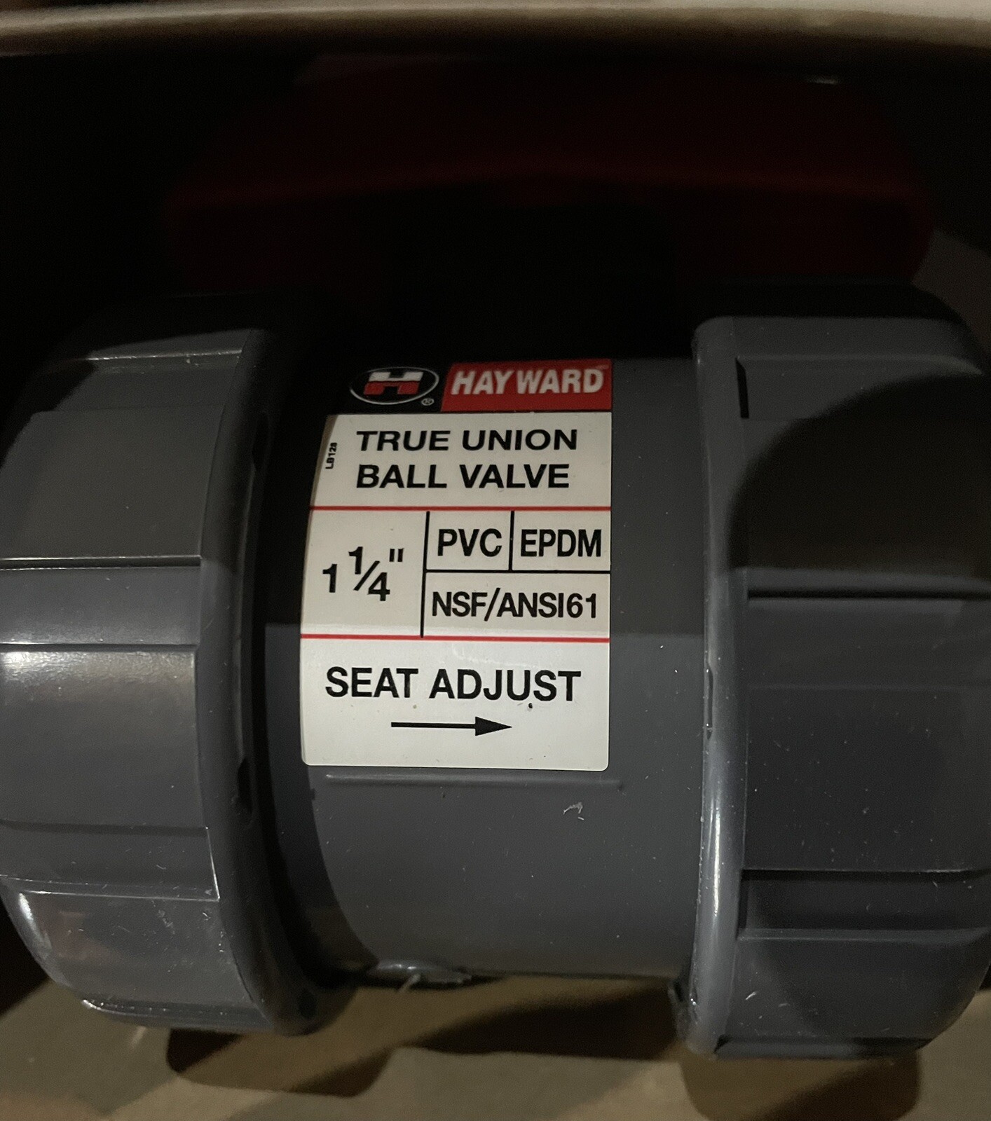 Lot of 5 1-1/4″ HAYWARD TB1125STE PVC TRUE UNION BALL VALVE SOC/THD EPDM SEATS