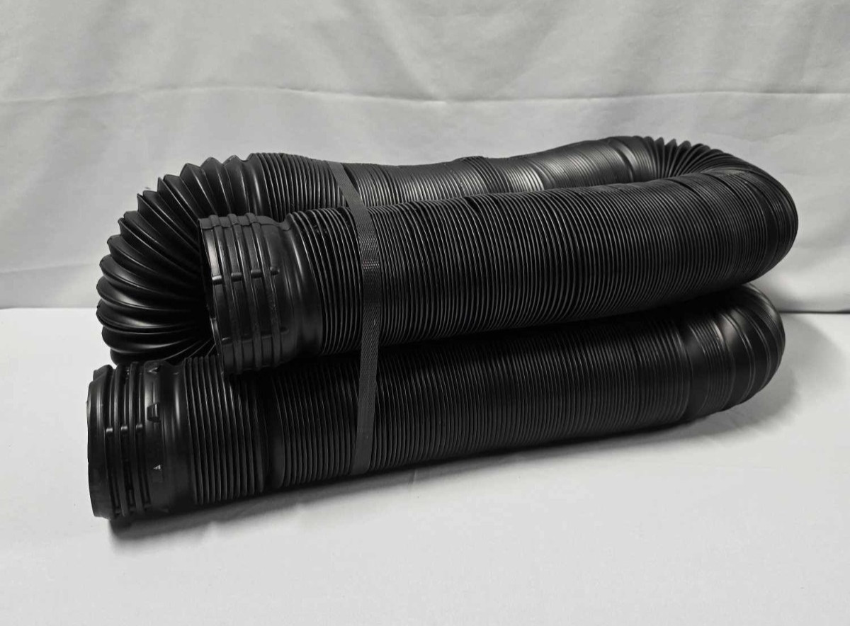 FLEX Drain 4 in. x 25 ft. Black Copolymer Solid Drain Pipe