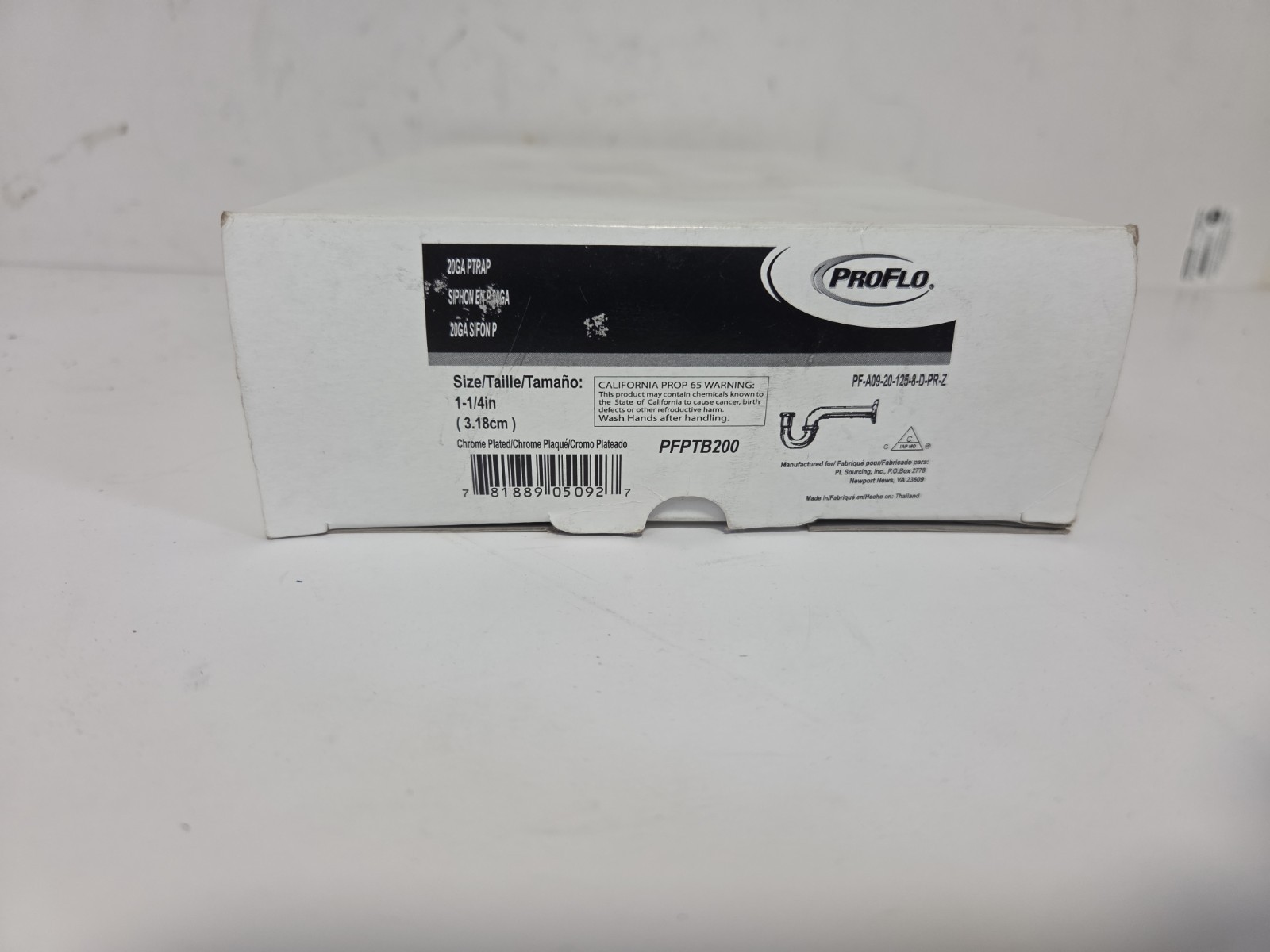 PriFlo 1-1/4″ Chrome P-trap PFPTB200