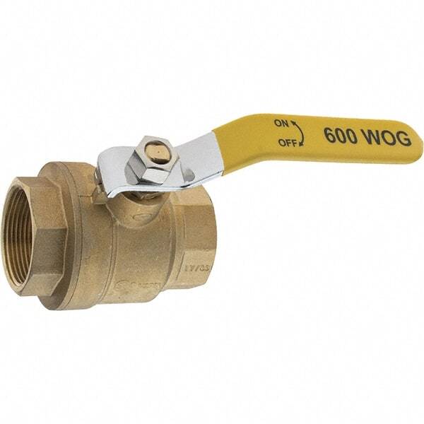 Various Size of Ball Valve Female NPT Threaded Brass 600 CWP Full Port w/ Lever