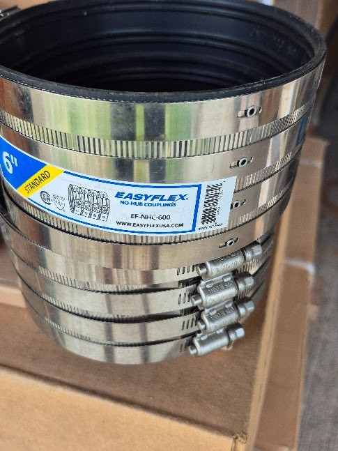 Easyflex No Hub bands, various sizes, free UPS shipping CONUS