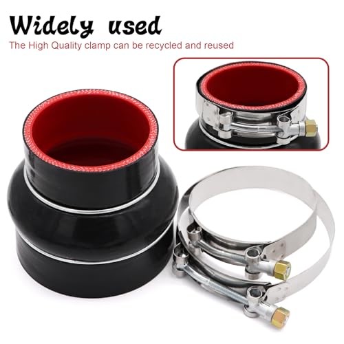 High Performance Straight Silicone Hump Coupler Reducer ID 3 to 4 Inch 4 ID3-4″