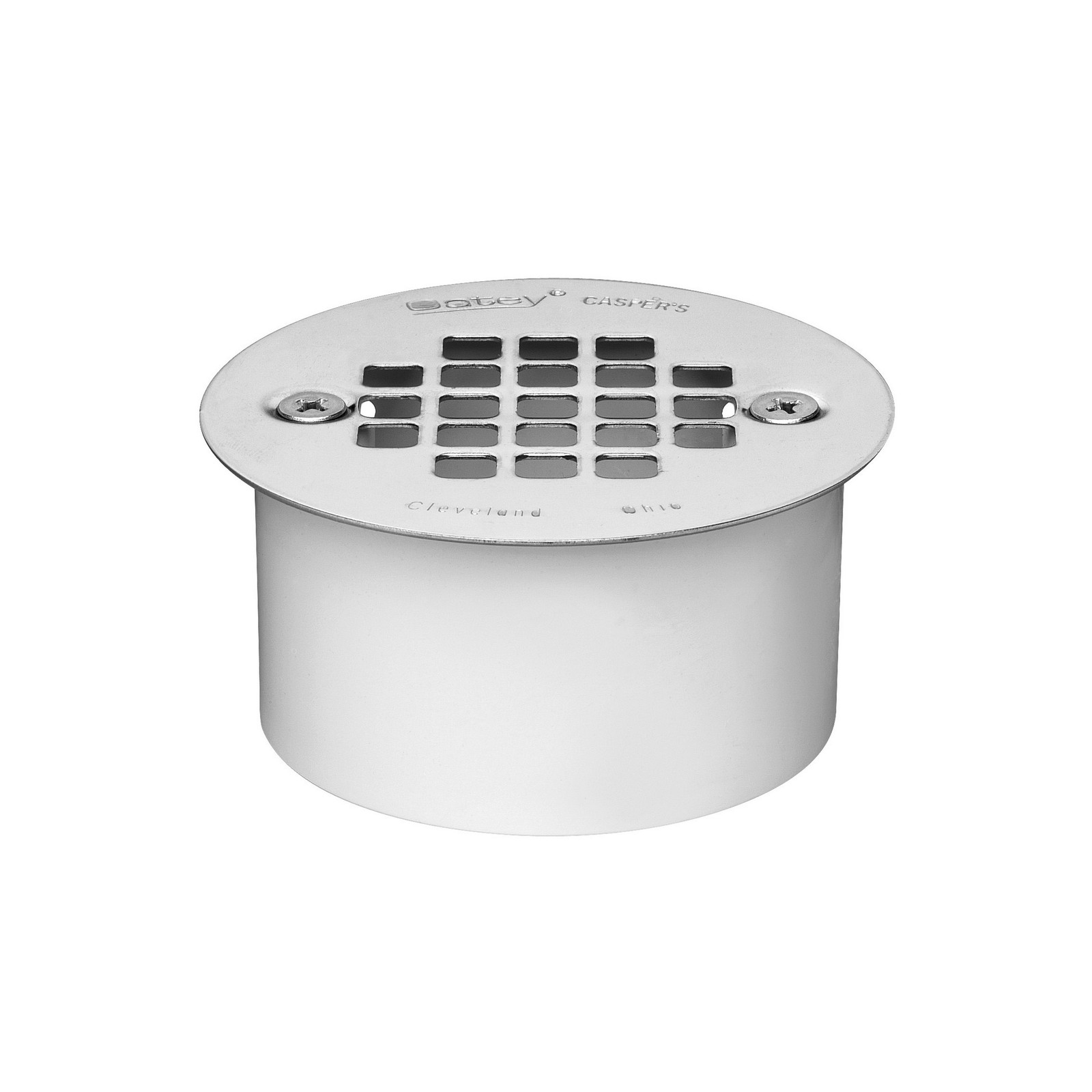Oatey 43563 Drain 3 PVC Snap-In 43563 With Removable SS 3-1/2 Strainer