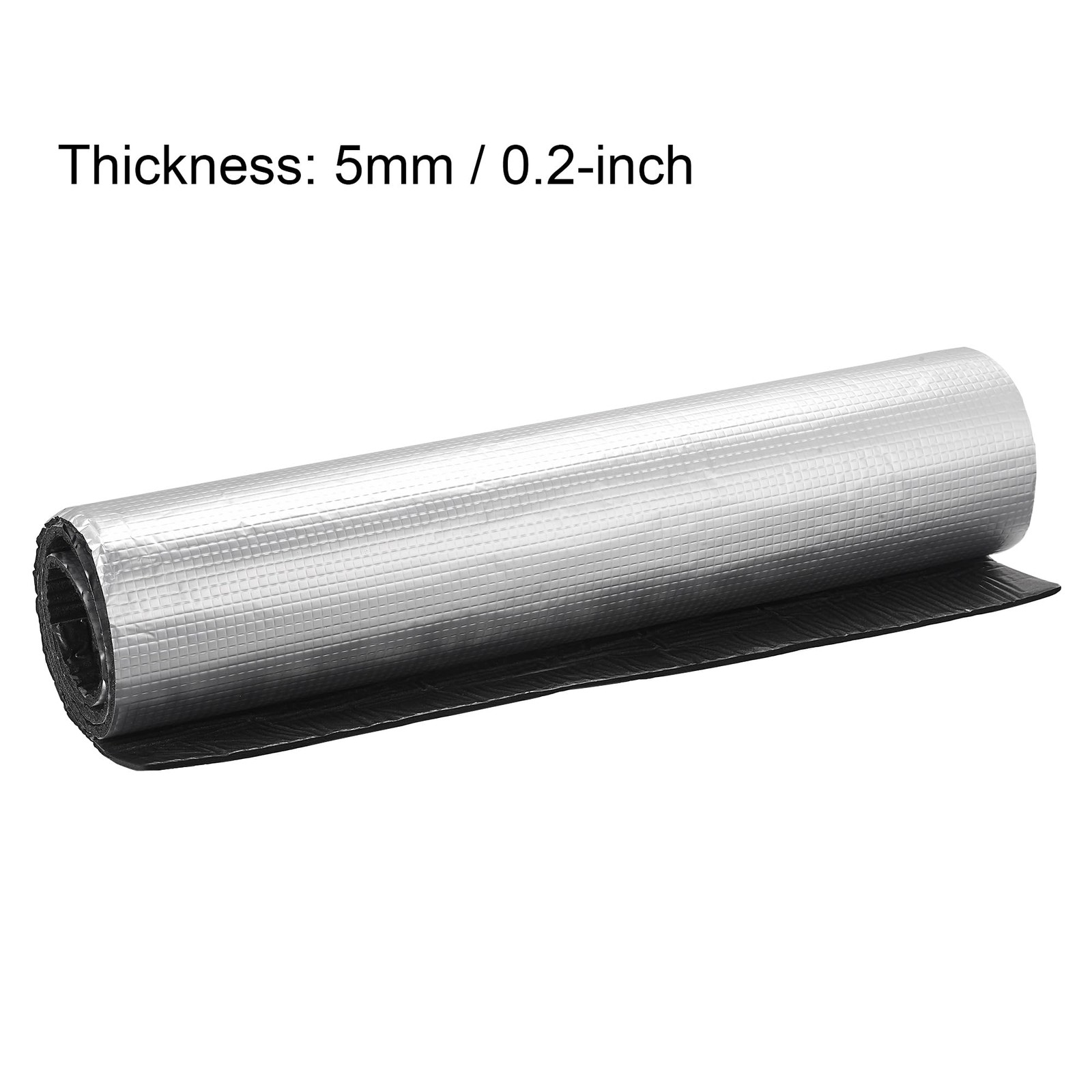 Uxcell Insulation Sheet 1Mx0.5Mx5Mm Self-Adhesive Embossed Aluminum Foil