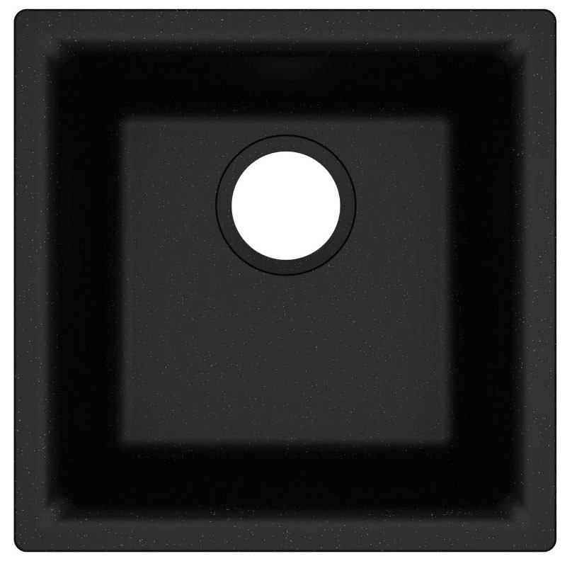 ELKAY ELG1616BK0 Quartz Classic 15.75×15.75×7.69 Single Bowl Bar Sink