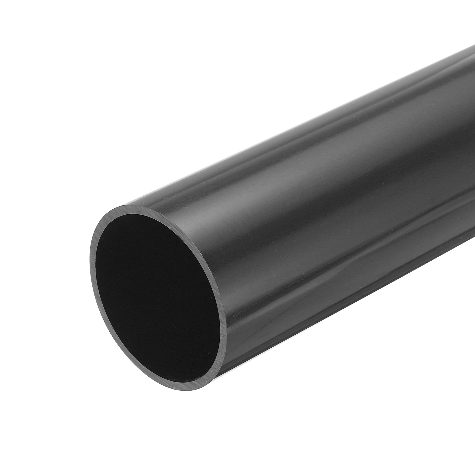 PVC Rigid Round Pipe 69.4mm ID 76mm OD 500mm Dark Grey High Impact