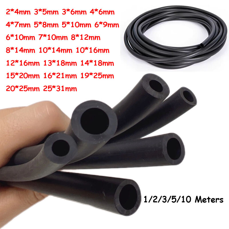 2mm-25mm Nitrile Rubber Tubing Smooth Fuel Tube Petrol Diesel Oil Line Hose Pipe