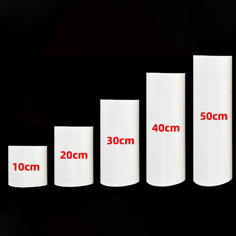 20-315mm White PVC Round Tube / Rigid Pipe Length 5cm – 50cm Durable Plastic