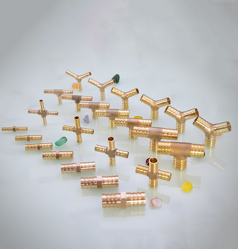 Brass Pipe Fitting Brass Barbed Hose Joiner Splitter Connector Various Type
