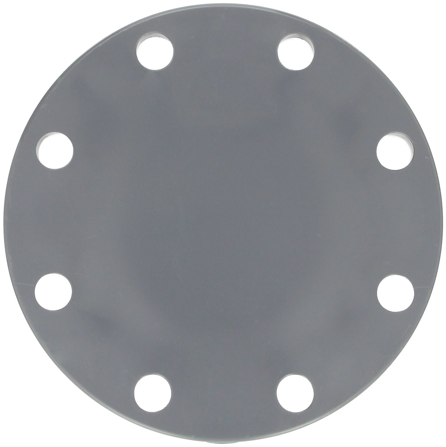 GF Piping Systems PVC Pipe Fitting, Blind Flange, Schedule 80, Gray, 4″