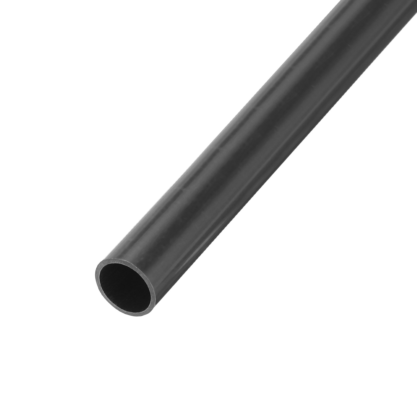 PVC Rigid Round Pipe 11mm ID 13mm OD 500mm Dark Grey High Impact