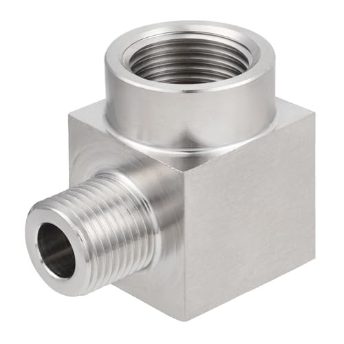Stainless Steel 304 Reducer 90 Degree Street Elbow/4″ 1/4″ Fnpt x 1/8″ Mnpt 1