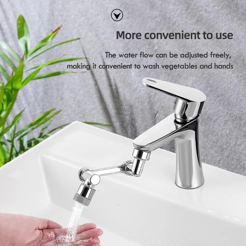 Extension tip for universal tap adjustable arm, kitchen, bathroom
